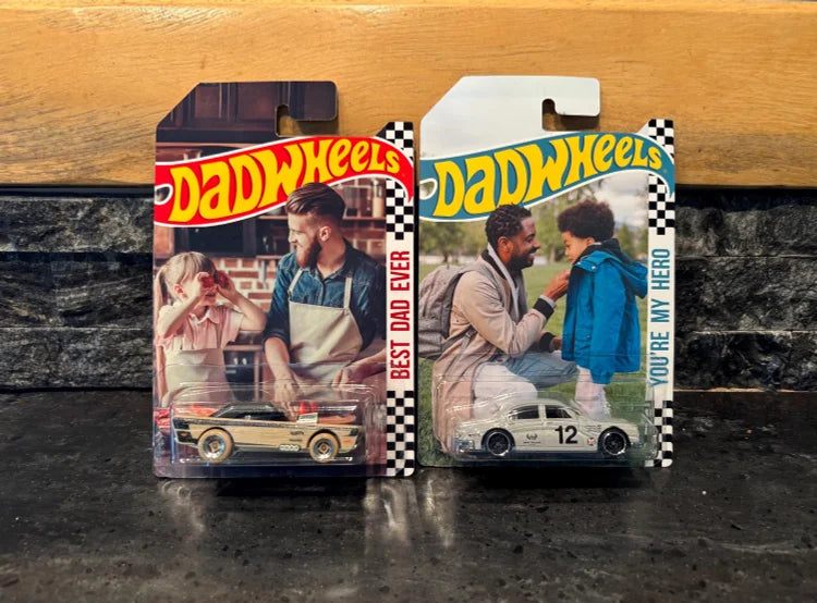 Custom Retro Dad Wheels Packaging Car Gift