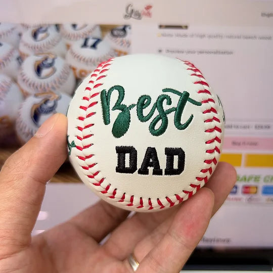 Custom Embroidered Father's Day Baseball & Softball, Gift for DAD