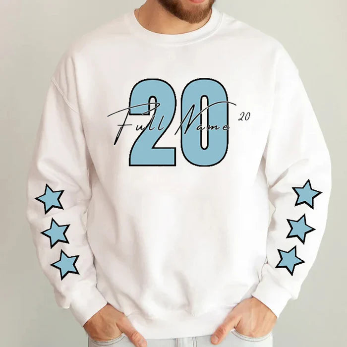 Custom Family Team Sweatshirt – Personalized Name & Number Cheer Shirt for Sports-Loving Families