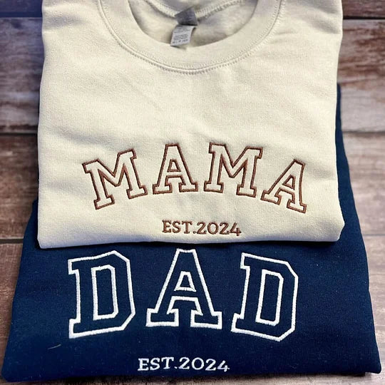 Custom Embroidered DAD Sweatshirt, Father's Day Gift