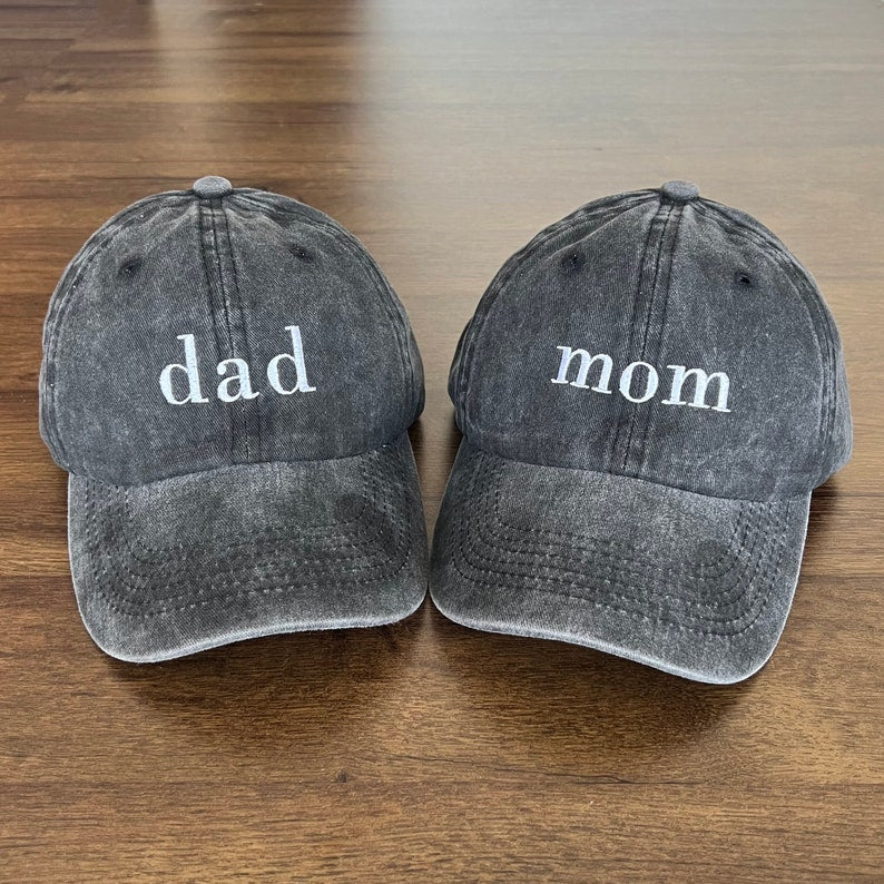 Custom Embroidered Baseball Cap, Daddy/Mom Est Year Hat