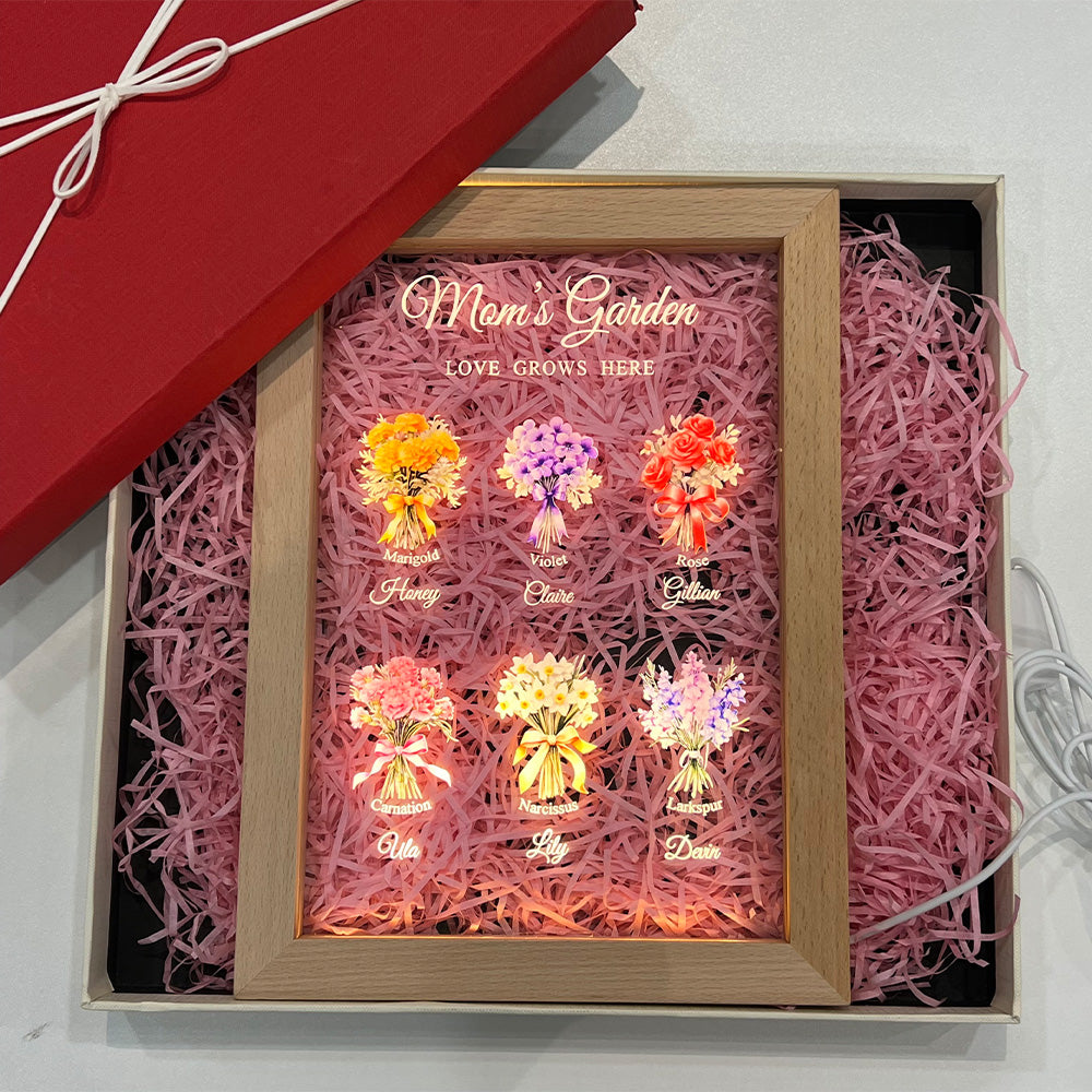 ⭐️Birth Month Flower Bouquet Customized LED Light