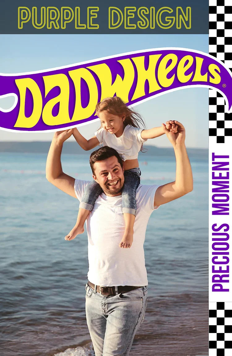 Custom Retro Dad Wheels Packaging Car Gift
