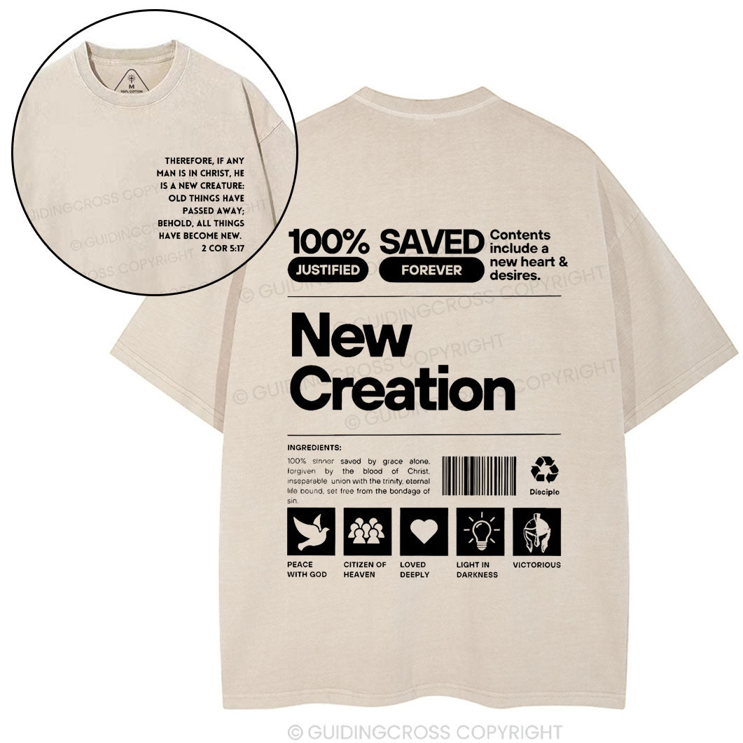 100% Saved Chirstian Washed T-Shirt