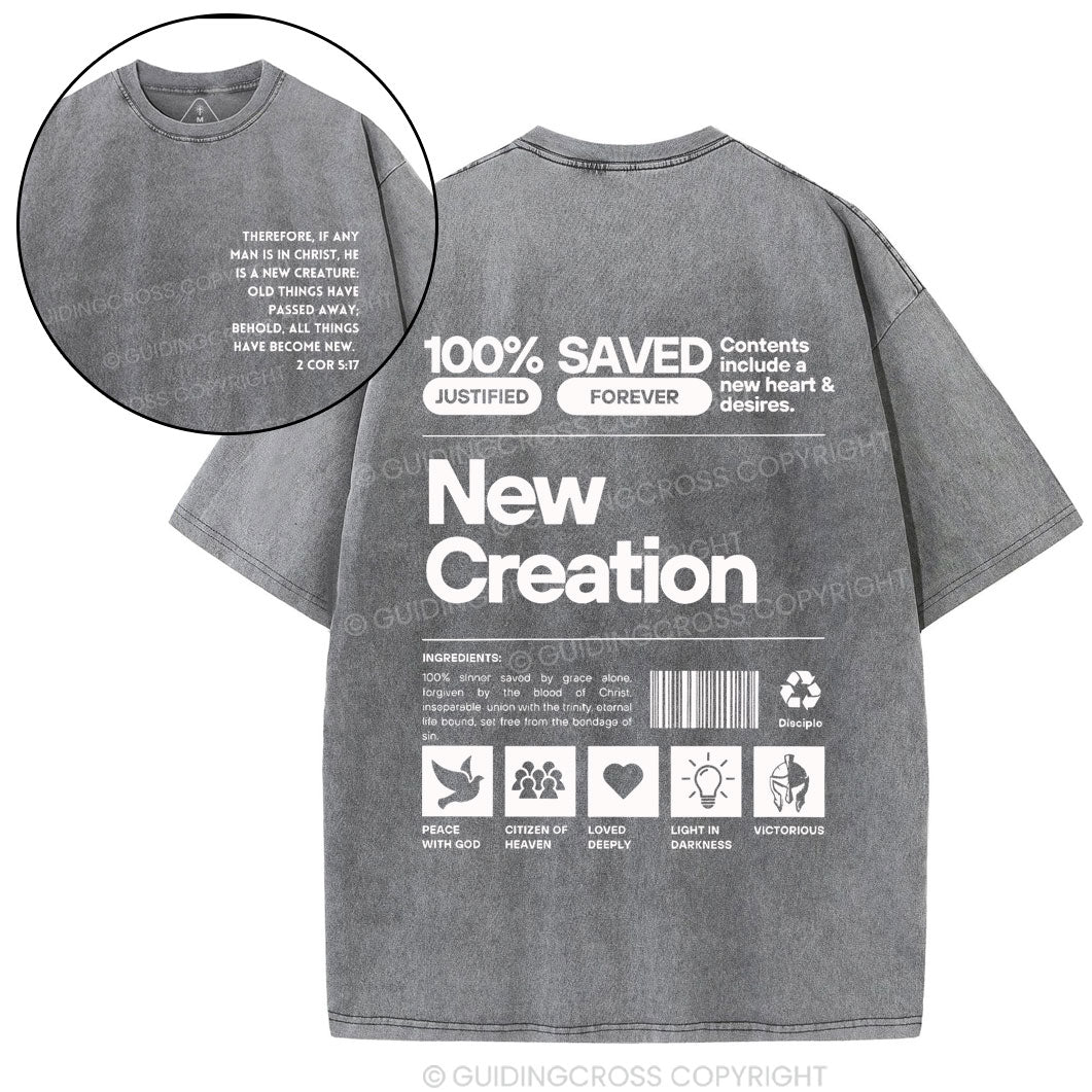 100% Saved Chirstian Washed T-Shirt