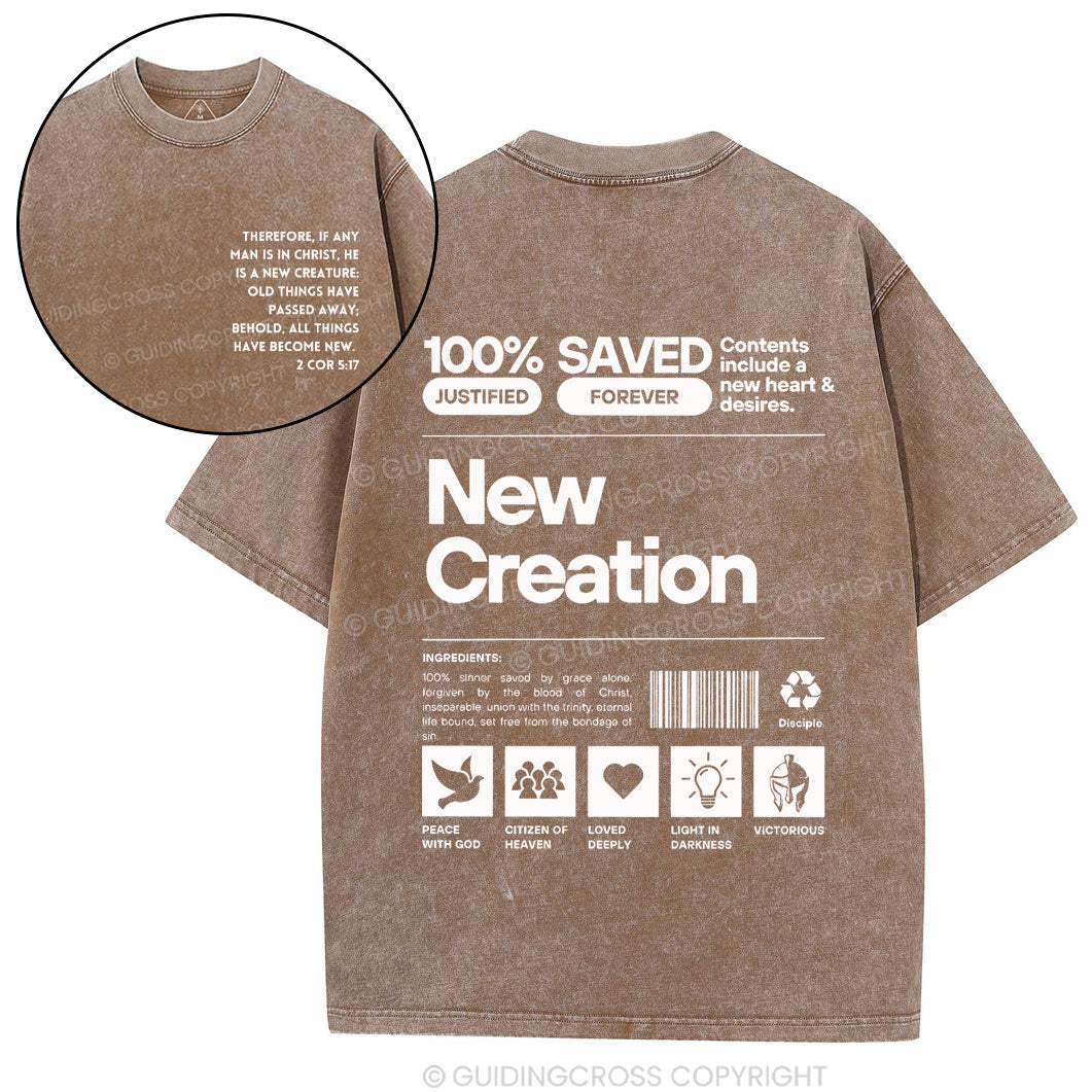100% Saved Chirstian Washed T-Shirt