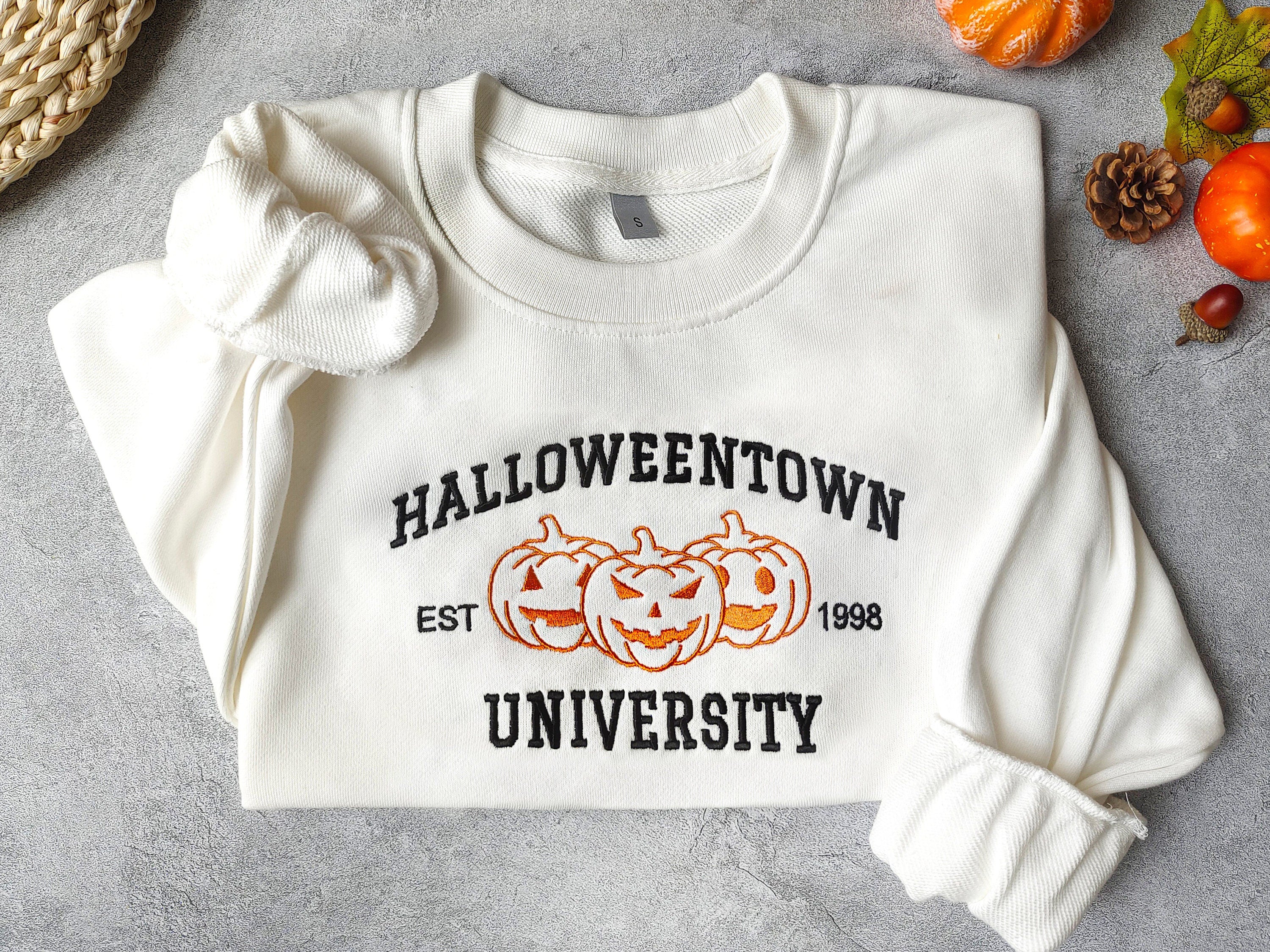 Custom Embroidered Halloween Town University Sweatshirt | Halloween Gift