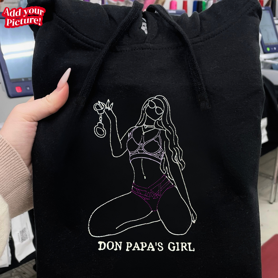 Custom Embroidered Sweatshirt β Personalized Sexy Portrait Gift for Him ππ₯