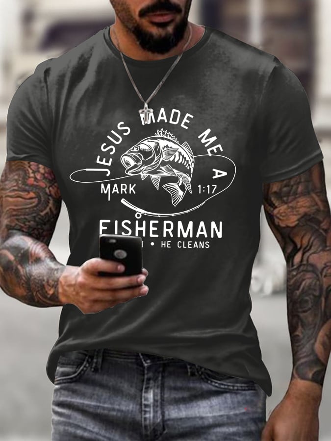 Men'S Casual Faith Short-Sleeved T-Shirt