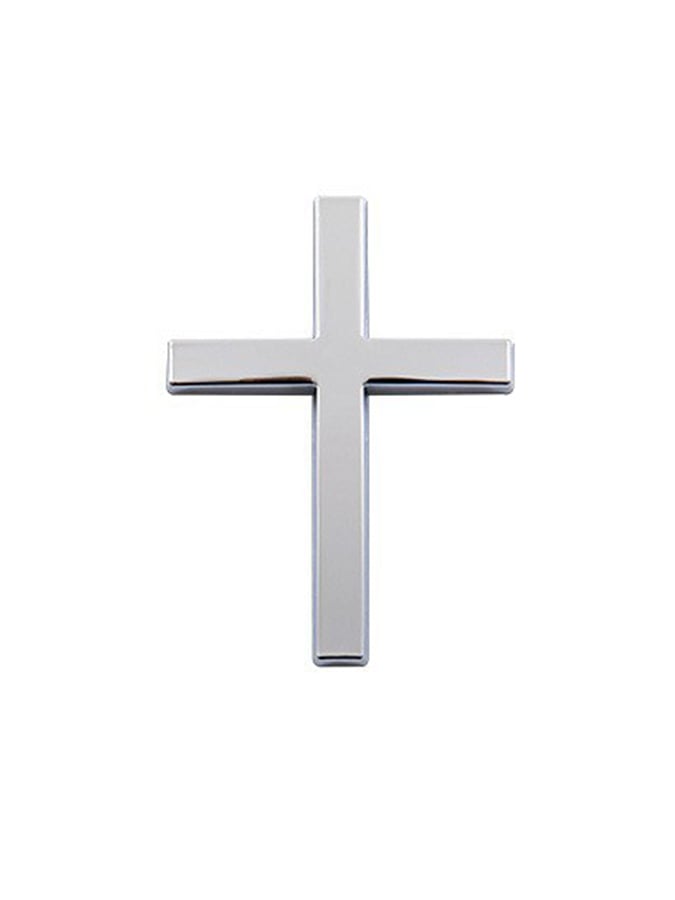 Car Metal Stickers 3d Three-Dimensional Cross Label Scratch Stickers Rear Stickers Personalized Body Decoration