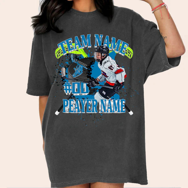 Baseball/Football/Soccer/Softball/Hockey Shirt Personalized Photo Shirt Custom Sports Mom Football Season Ball