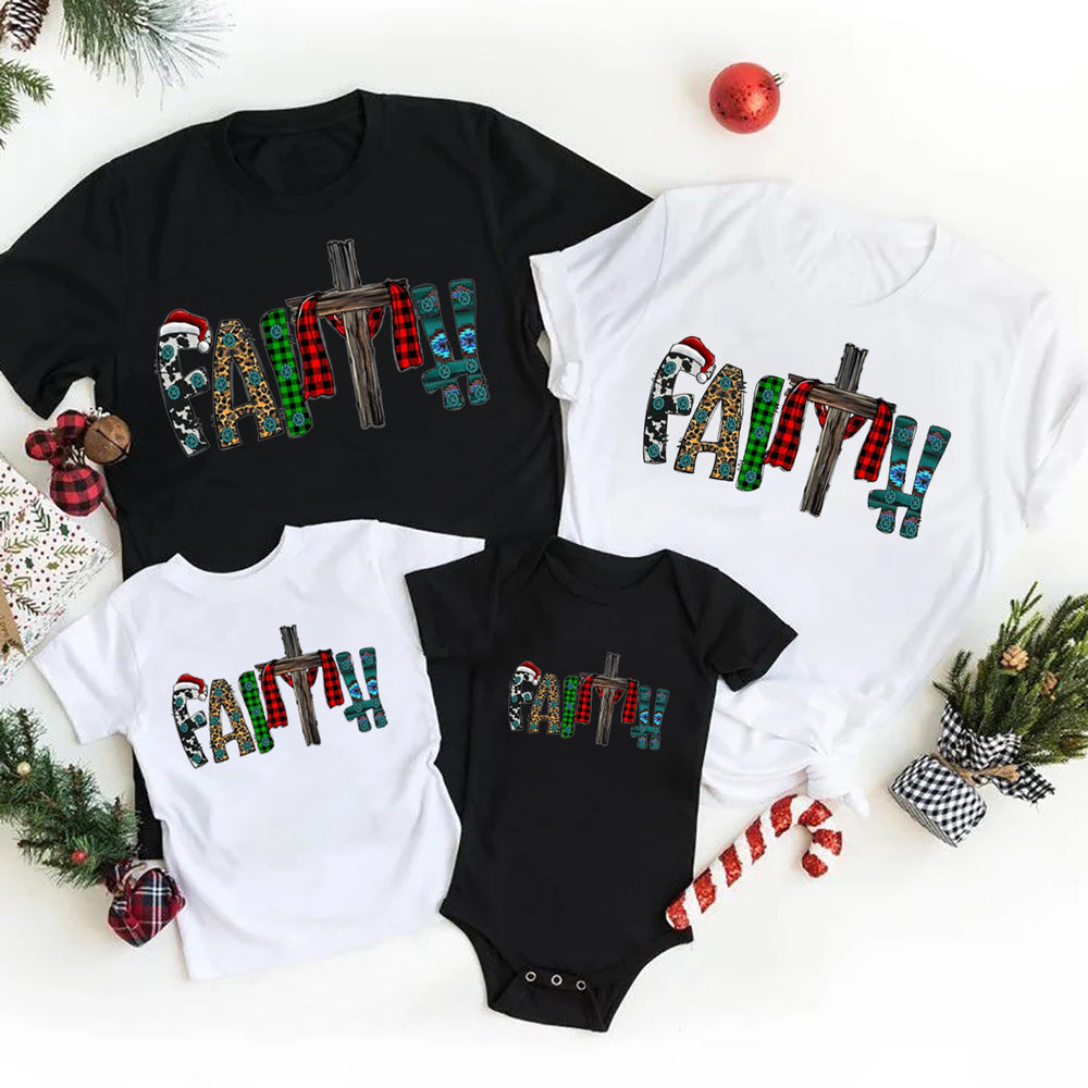 Faith Christmas Family Matching Shirts