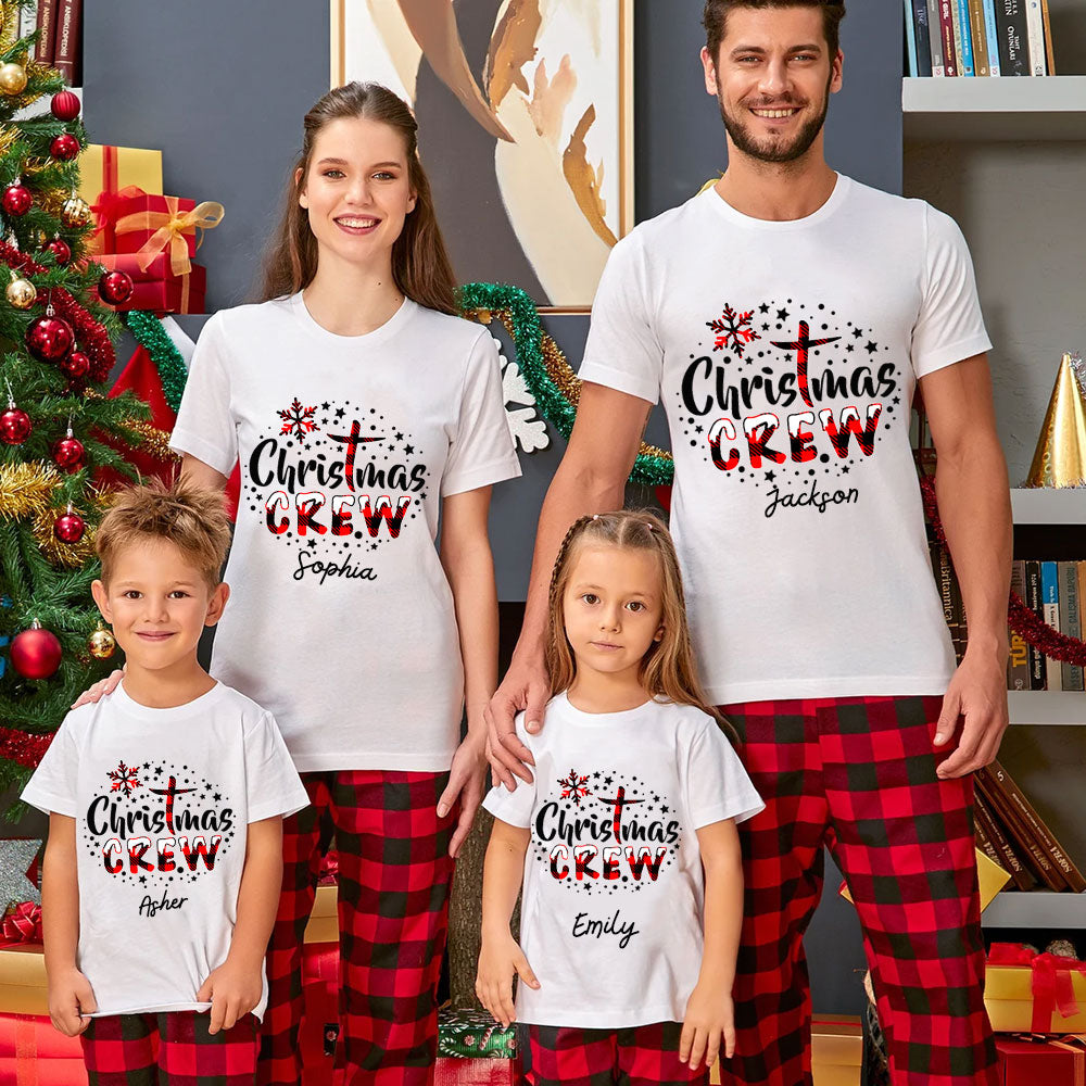 Personalized Christmas Crew Family Matching Shirts