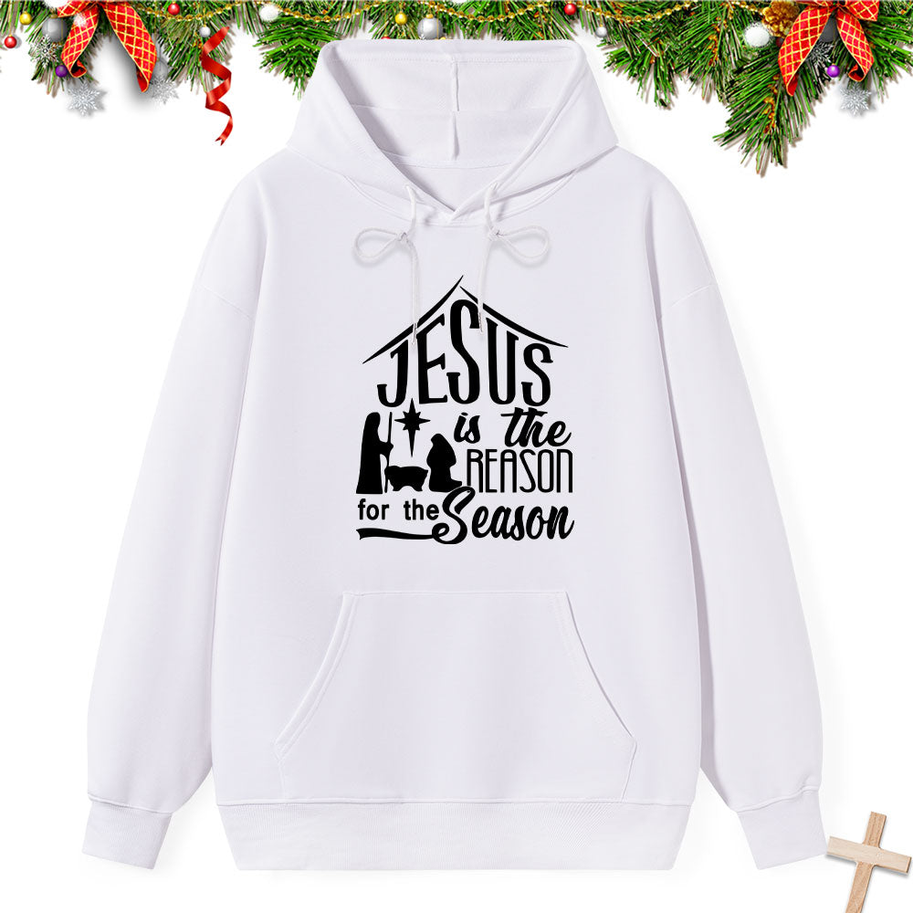 Nativity Jesus Is the Reason for the Season Classic Christian Hoodie