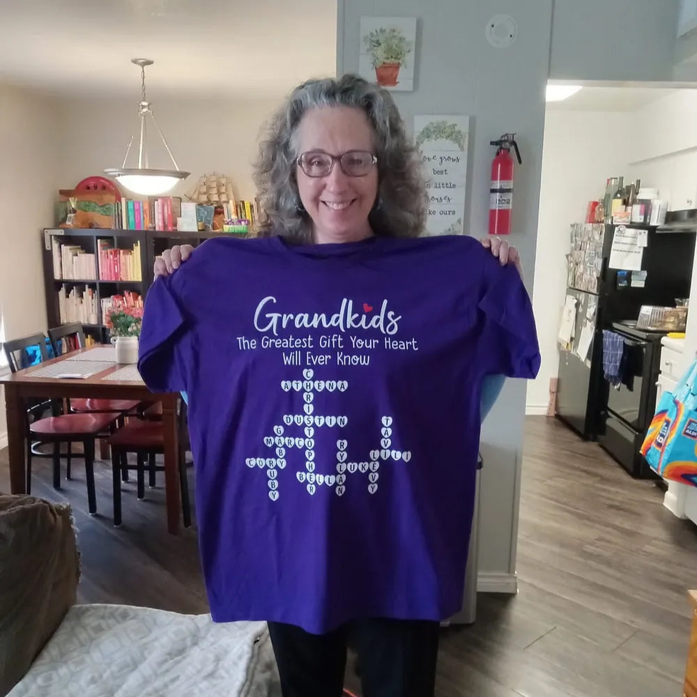 The Greatest Gift You Ever Know Crossword Puzzle Art Gift For Grandma Personalized Shirt