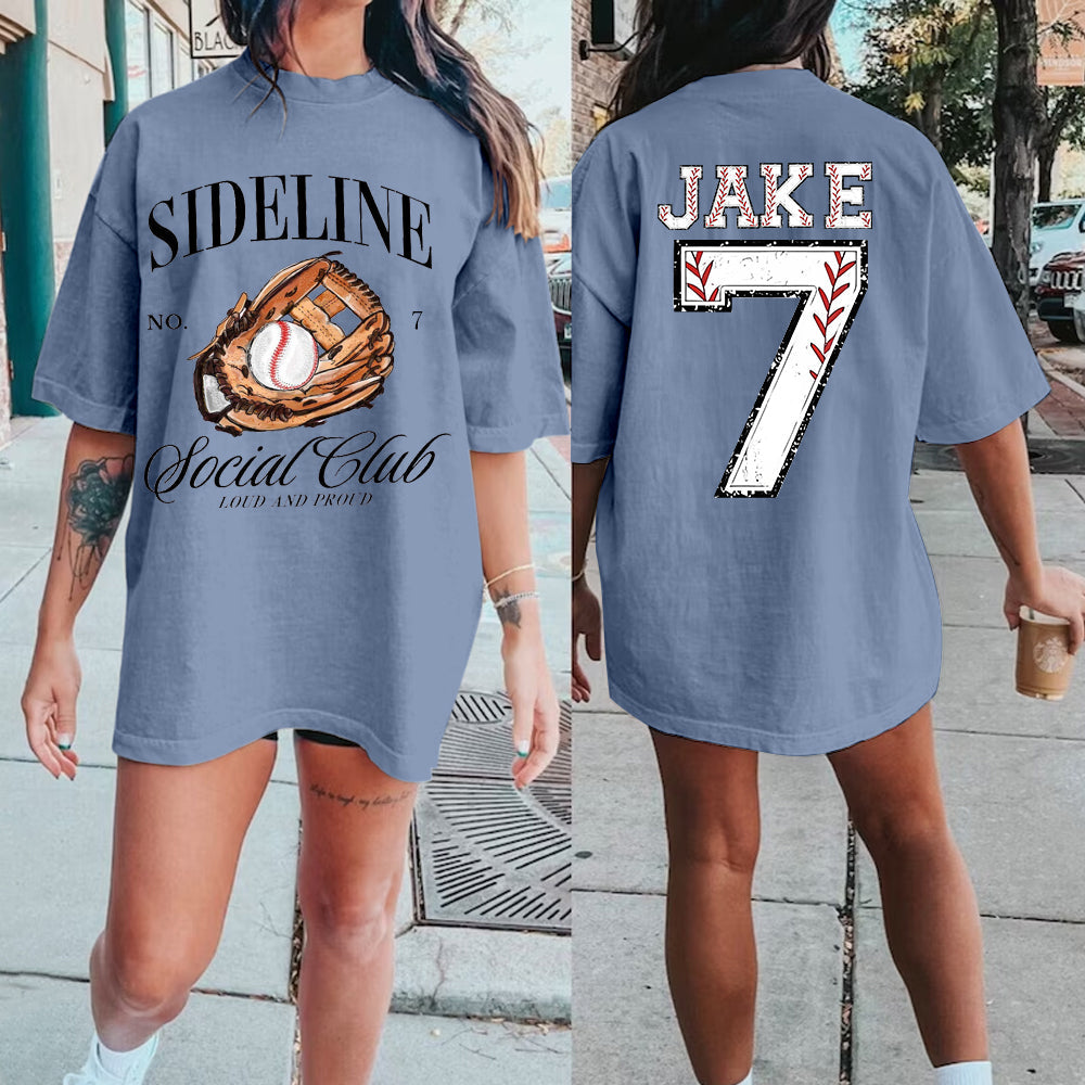 Custom Baseball/Softball/Football/Soccer/Hockey Mom Shirt, Mom Baseball/Softball/Football/Soccer Tee, Sports Mom Tee,Custom Comfort Colors Tee