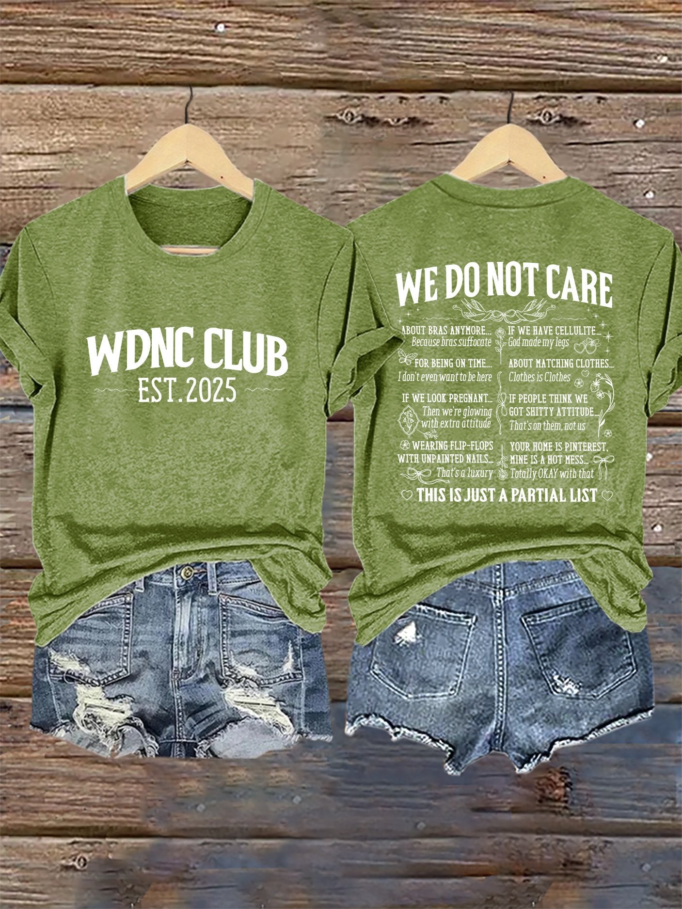 🔥Buy 3 Get 15% Off🔥Retro Proud Member Of WDNC Club Est. 2025 We Do Not Care Print T-Shirt