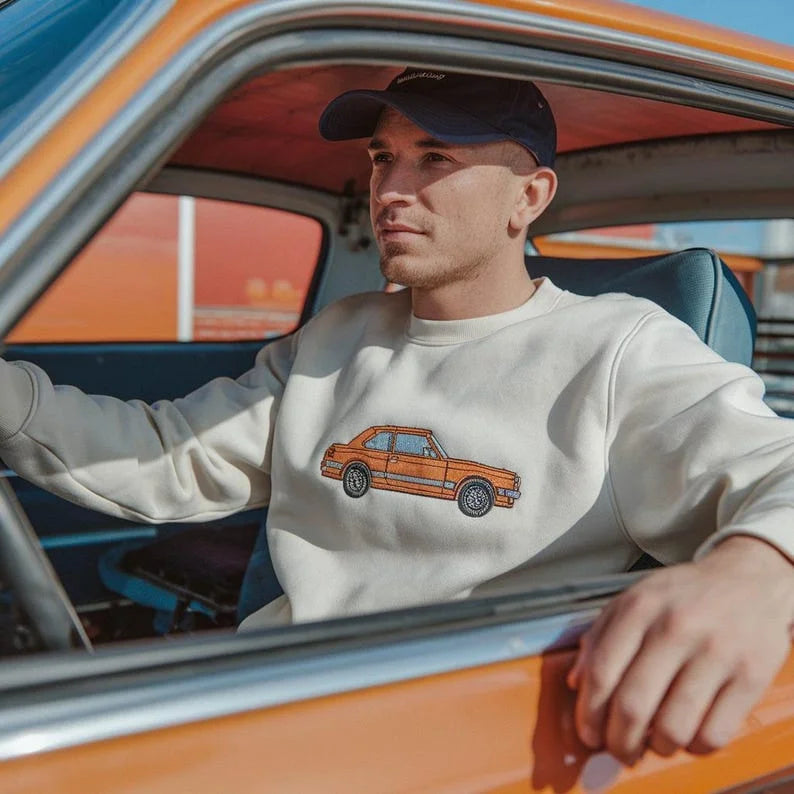 Customized Car Embroidered Sweatshirt