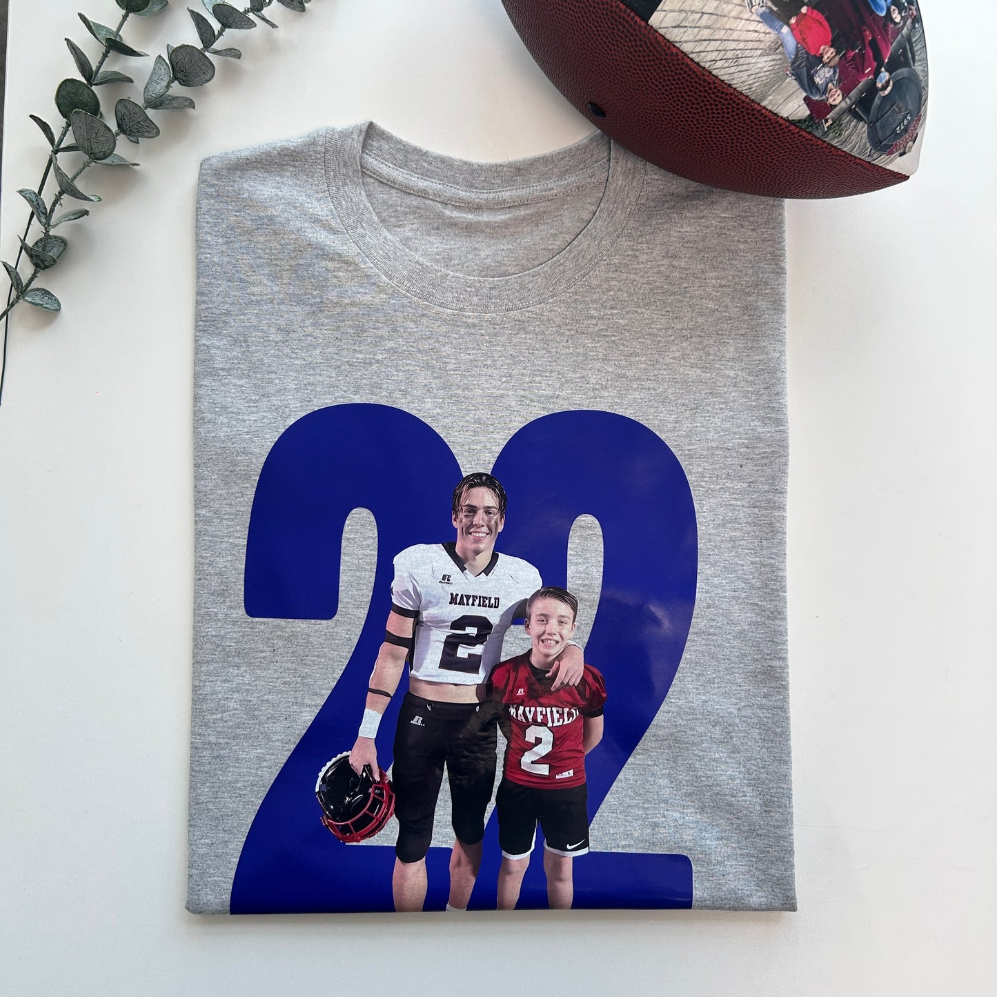 Custom Game Day Tee with Multi-Person Photo – Perfect for Football Fans