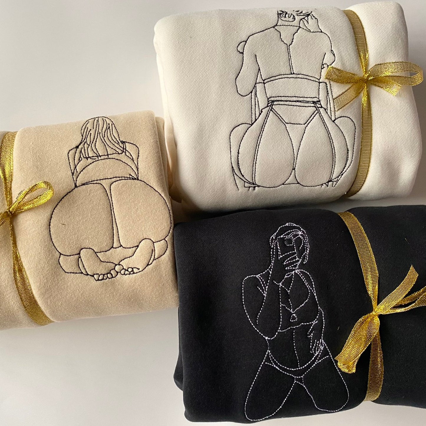 Custom Embroidered Sweatshirt β Personalized Sexy Portrait Gift for Him ππ₯