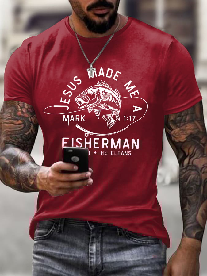 Men'S Casual Faith Short-Sleeved T-Shirt