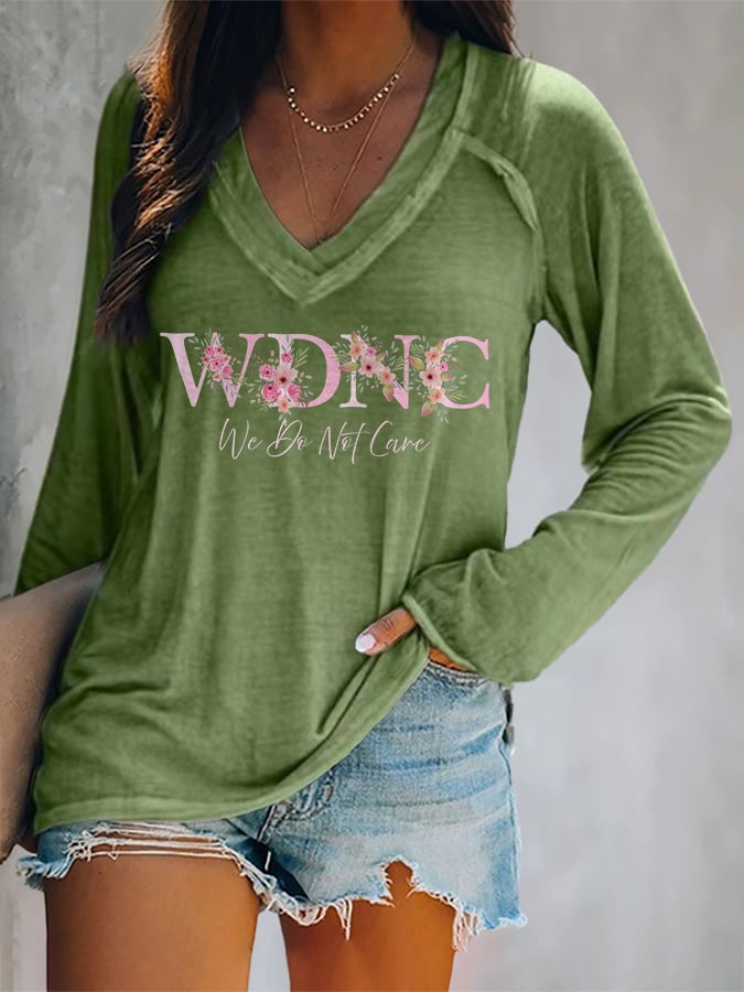 🔥Buy 3 Get 15% Off🔥V-neck Retro Funny WDNC Menopause Perimenopause Print T-Shirt