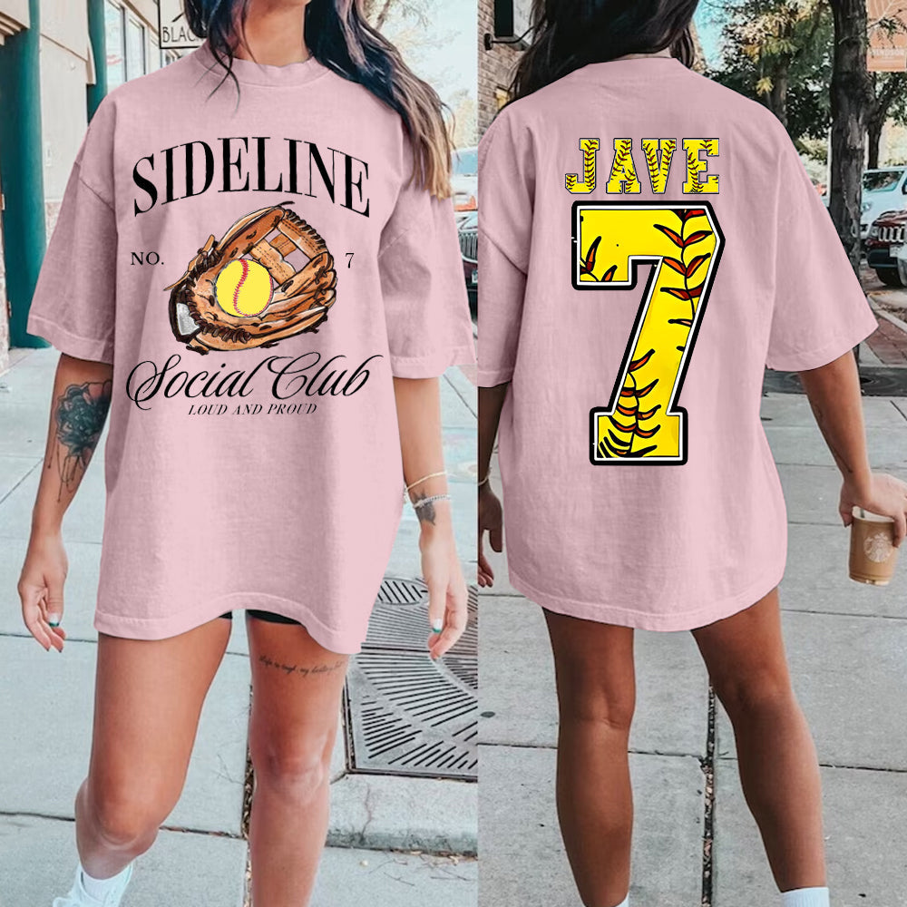 Custom Baseball/Softball/Football/Soccer/Hockey Mom Shirt, Mom Baseball/Softball/Football/Soccer Tee, Sports Mom Tee,Custom Comfort Colors Tee