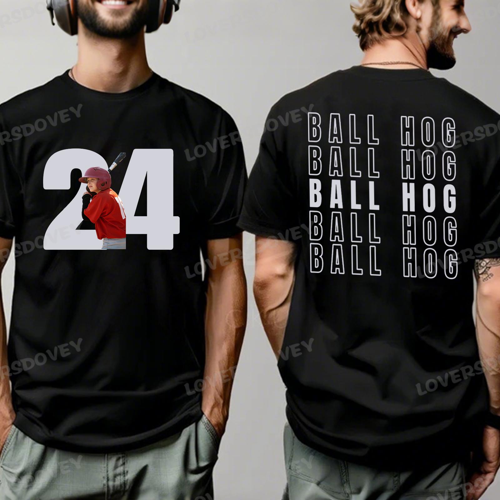 Custom Baseball Personalize Cheer Tee- Custom Photo & Number & Name Print Sport Shirt