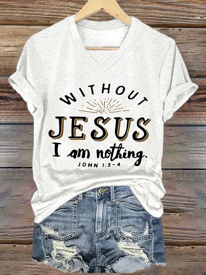 Women'S Casual Faith Short Sleeve T-Shirt