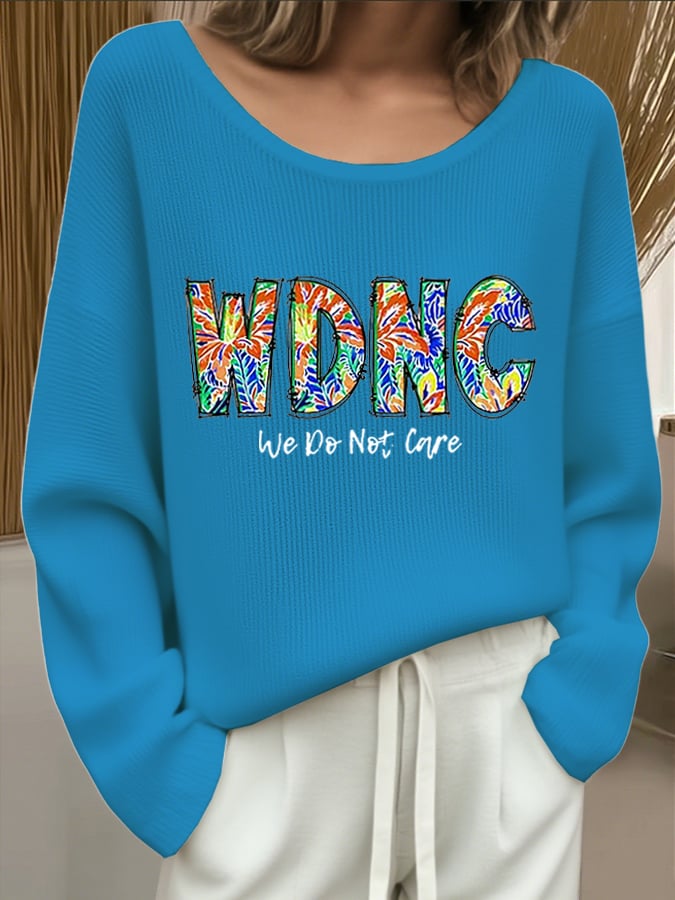 🔥Buy 3 Get 15% Off🔥Women's WDNC Menopause and Perimenopause Print Drop Shoulder Sweater