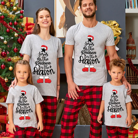 Jesus is the Reason for the Season Christmas Tree Family Matching Shirts