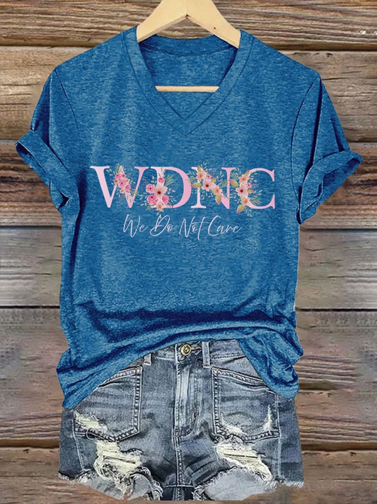 🔥Buy 3 Get 15% Off🔥V-Neck Retro Funny WDNC Menopause Perimenopause Print T-Shirt