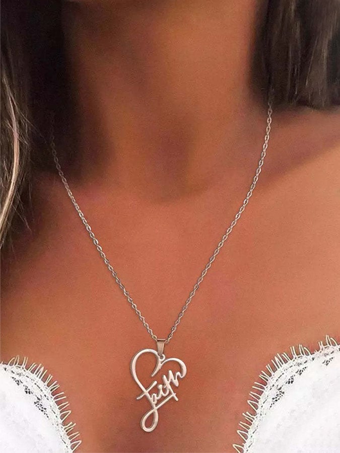 Women's Faith Love Necklace