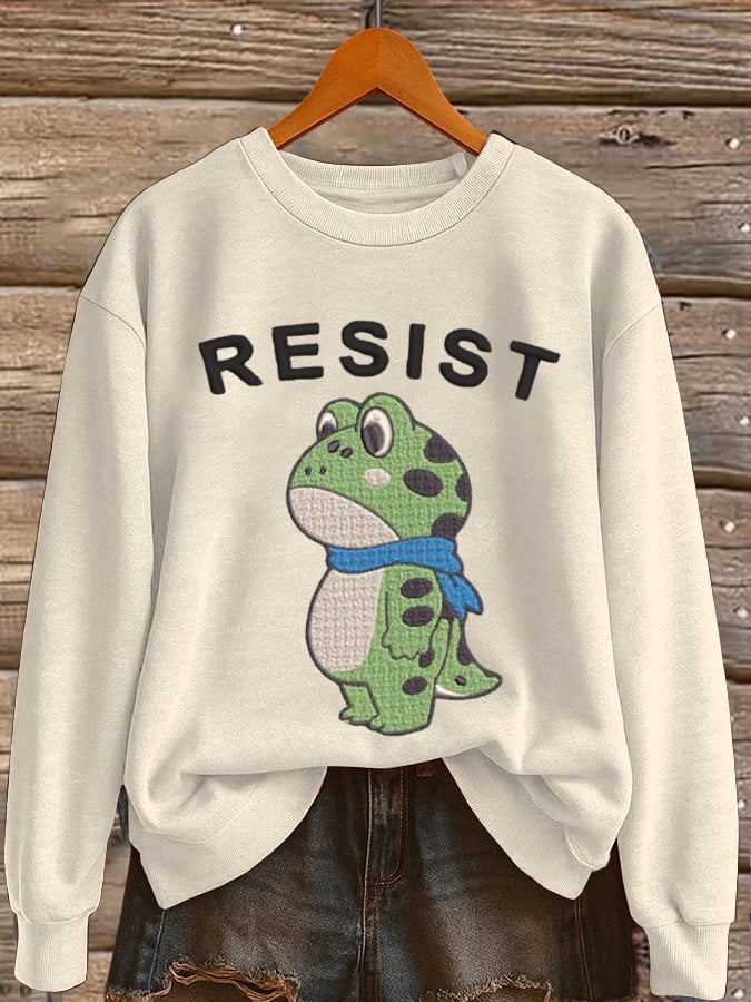 🔥Buy 3 Get 15% Off🔥Women's Frog Revolt Print Hoodie