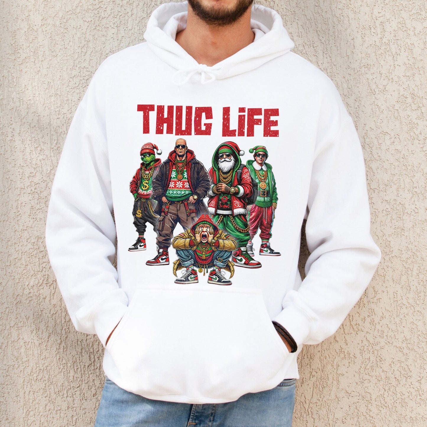 Custom Embroidered Christmas Movie Character T-Shirt | Christmas Gifts