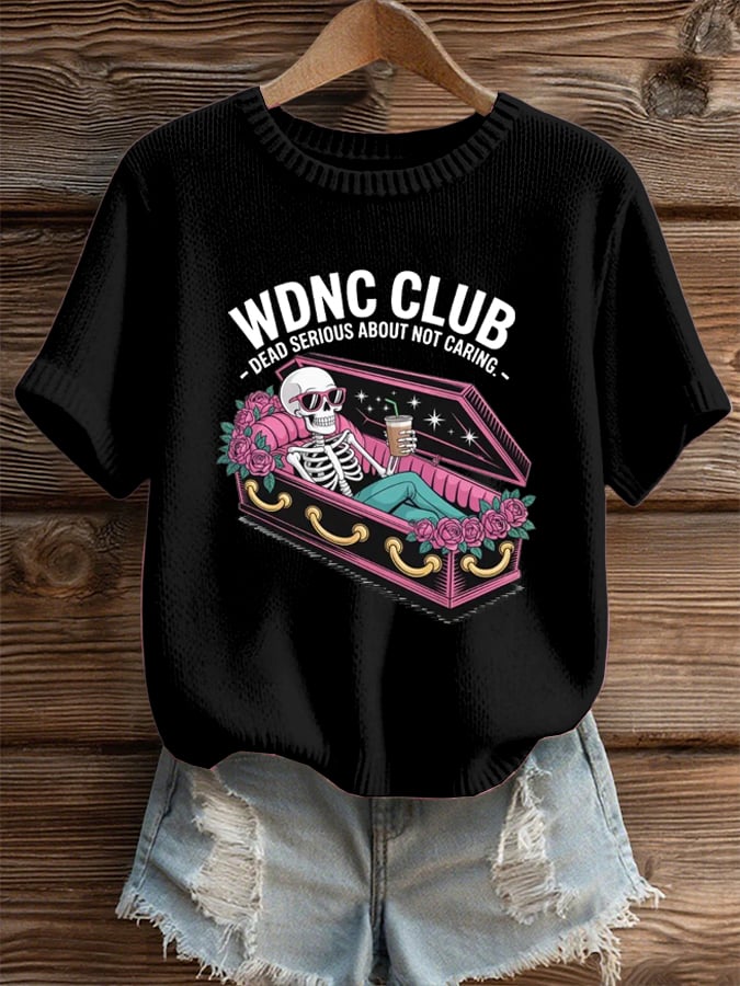 🔥Buy 3 Get 15% Off🔥Women's Halloween WDNC Menopause And Perimenopause Print T-Shirt