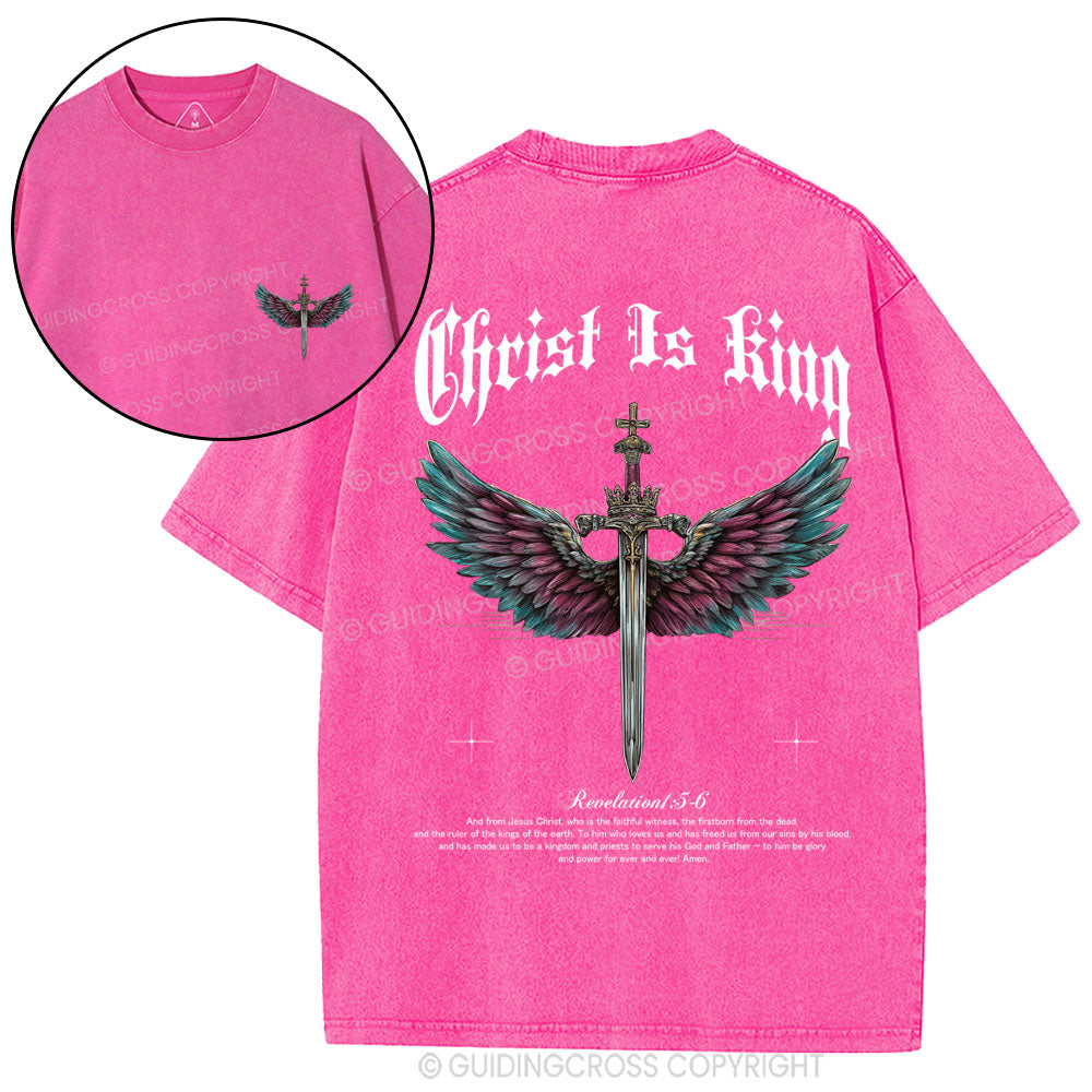 Christ Is King Christian Washed T-Shirt