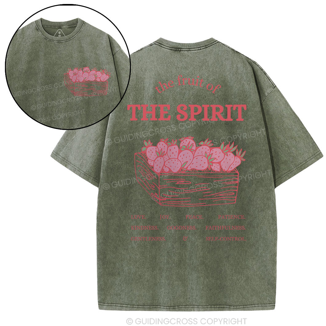 The Fruit Of The Spirit Christian Washed T-Shirt