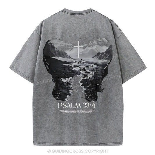 Fear No Evil Christian Washed T-Shirt