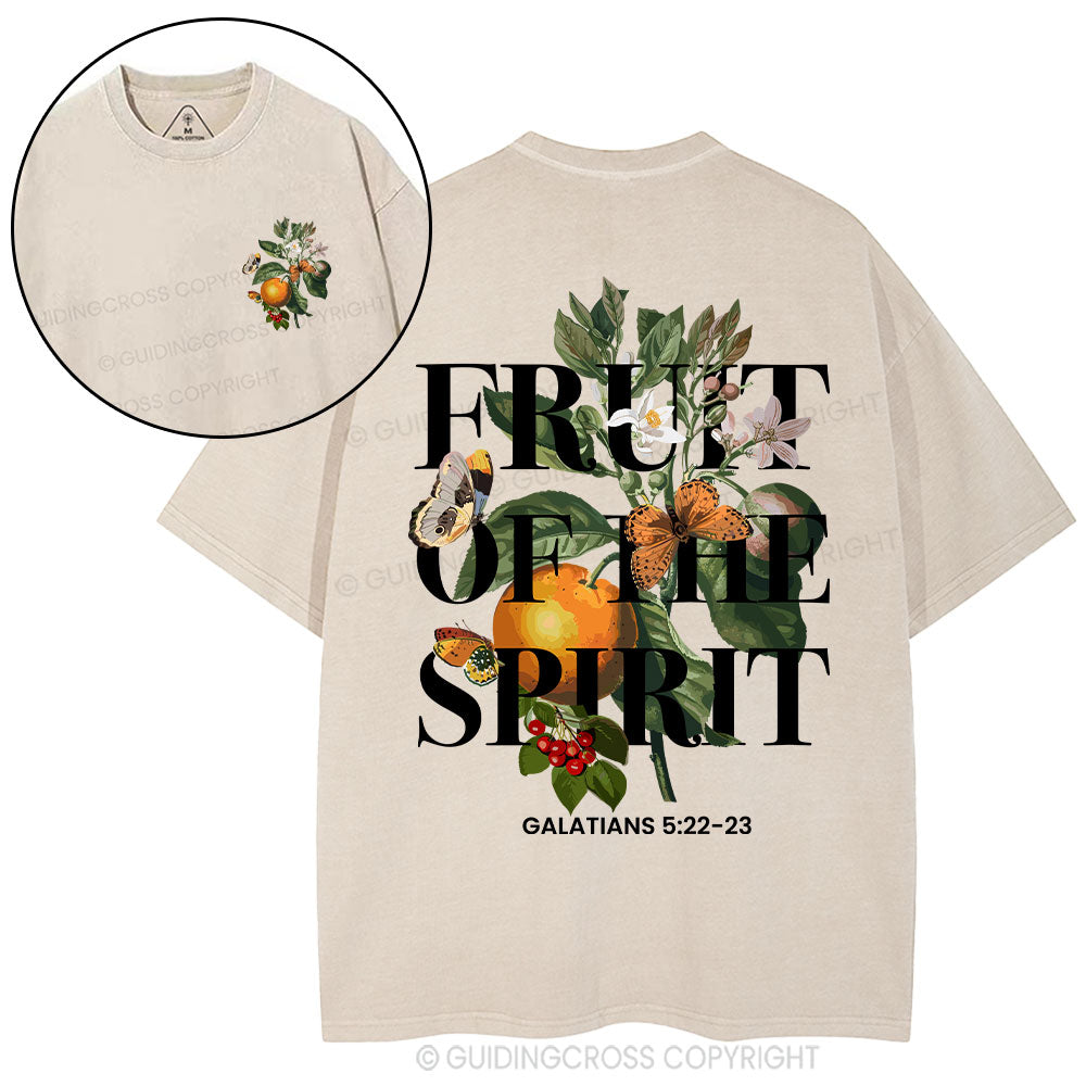 Fruit Of The Spirit Christian Washed T-Shirt
