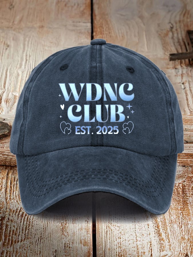 🔥Buy 3 Get 15% Off🔥Retro WDNC Club Est. 2025 Print Baseball Cap