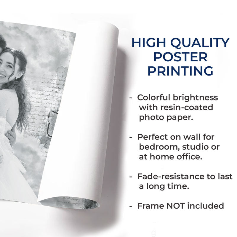 Custom Photo I Need You Because I Love You - Couple Personalized Custom Horizontal Poster