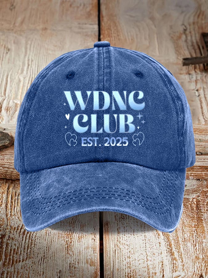 🔥Buy 3 Get 15% Off🔥Retro WDNC Club Est. 2025 Print Baseball Cap