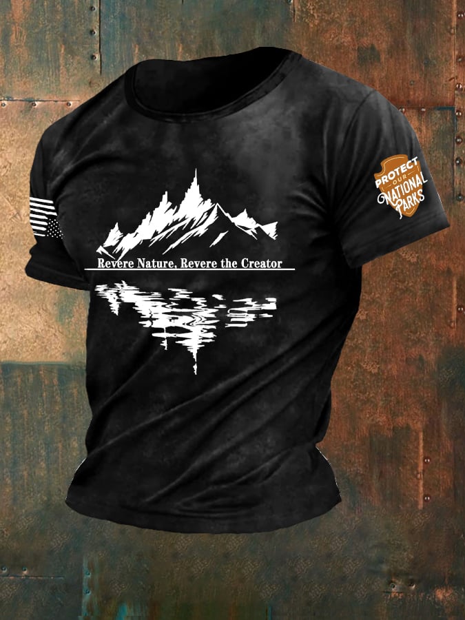 Men's Protect Our National Parks Revere Nature Print T-Shirt