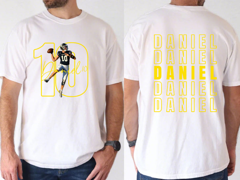 Matching Game Day Tees for Dad & Kids – Custom Football Photo Shirts for Team Spirit!