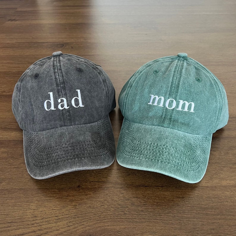 Custom Embroidered Baseball Cap, Daddy/Mom Est Year Hat