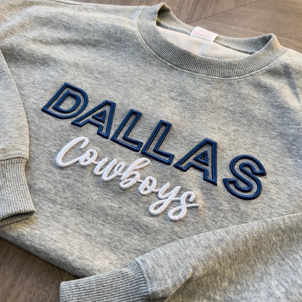 Custom 3D PUFF Embroidery Team Sweatshirt