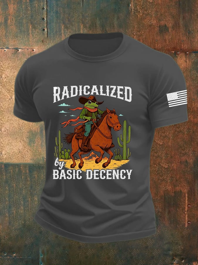 🔥Buy 3 Get 15% Off🔥Men's casual basic moral radicalization justice frog resistance T-shirt