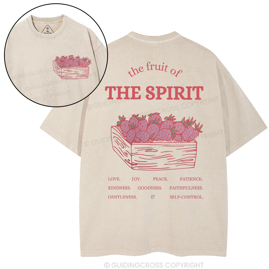 The Fruit Of The Spirit Christian Washed T-Shirt