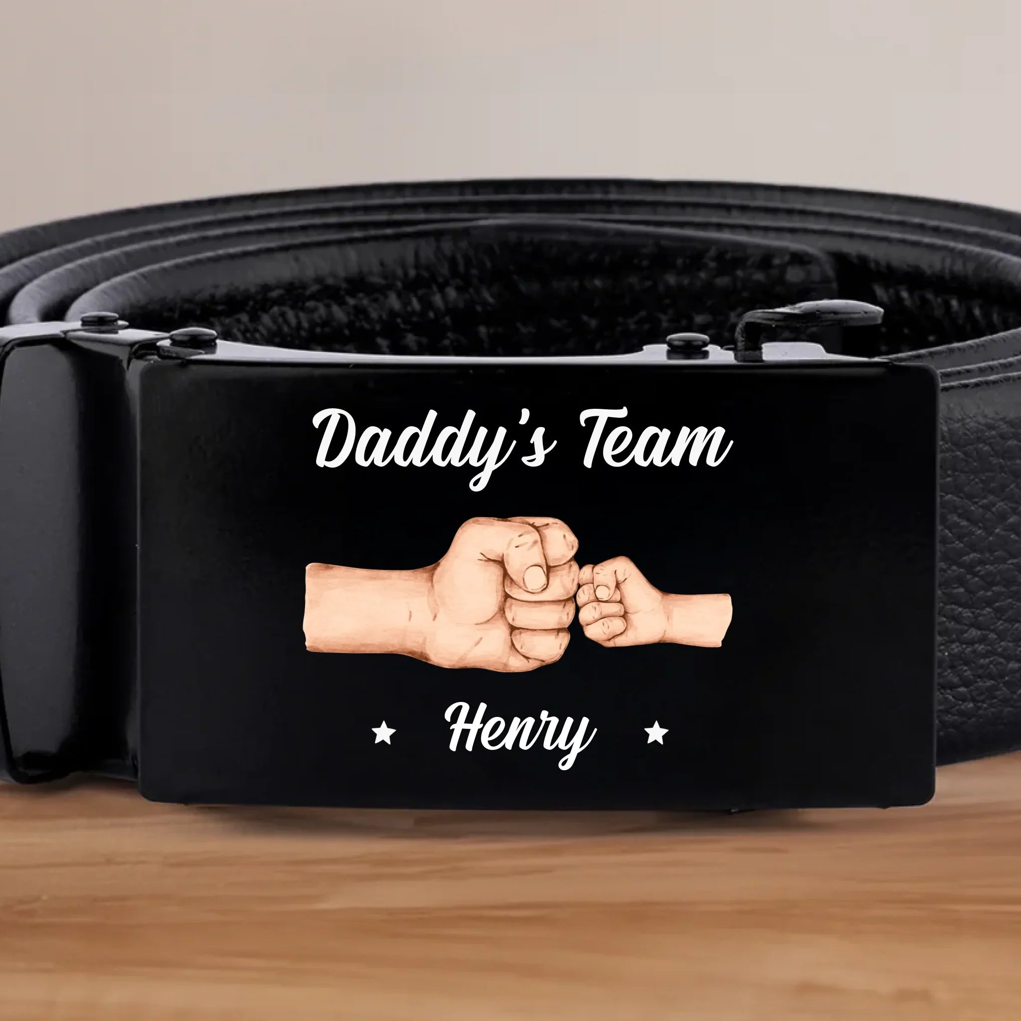 Squad Of Daddy - Family Personalized Custom Printed Belt Buckle - Father's Day, Gift For Dad, Grandpa